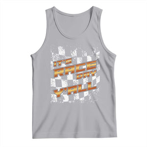 Racing Checkered Flag Tank Top It Is Race Day Y'all Dirt Track TS14 Athletic Heather Print Your Wear