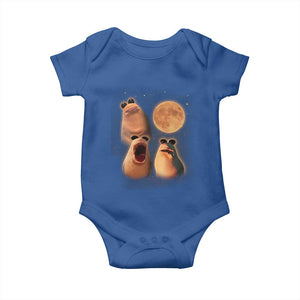 Marcus The Worm Meme Baby Onesie Funny Howling At Moon TS14 Royal Blue Print Your Wear
