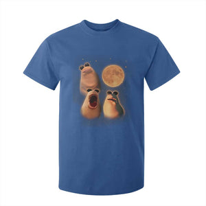 Marcus The Worm Meme T Shirt For Kid Funny Howling At Moon TS14 Royal Blue Print Your Wear