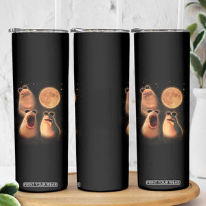 Marcus The Worm Meme Skinny Tumbler Funny Howling At Moon TS14 Print Your Wear