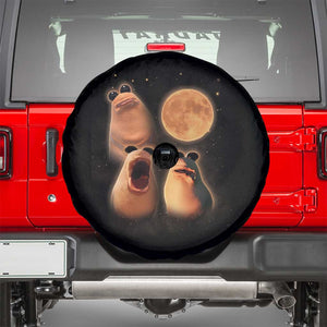 Marcus The Worm Meme Spare Tire Cover Funny Howling At Moon TS14 Black Print Your Wear