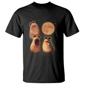 Marcus The Worm Meme T Shirt Funny Howling At Moon TS14 Black Print Your Wear