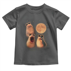 Marcus The Worm Meme Toddler T Shirt Funny Howling At Moon TS14 Dark Heather Print Your Wear