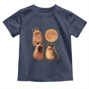 Marcus The Worm Meme Toddler T Shirt Funny Howling At Moon TS14 Navy Print Your Wear