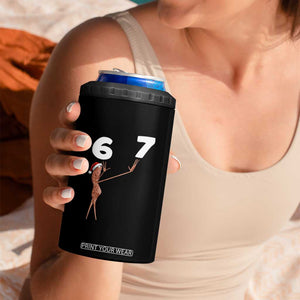 67 Six Seven Christmas 4 in 1 Can Cooler Tumbler Marcus The Worm Meme TS14 Print Your Wear