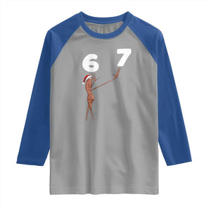 67 Six Seven Christmas Raglan Shirt Marcus The Worm Meme TS14 Sport Gray Royal Print Your Wear