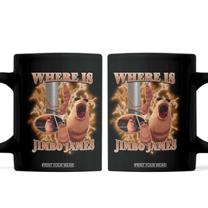 Marcus The Worm Meme Coffee Mug Where Is Jimbo James TS14 Black Print Your Wear