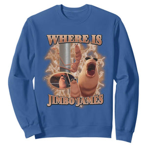 Marcus The Worm Meme Sweatshirt Where Is Jimbo James TS14 Royal Blue Print Your Wear