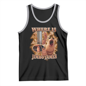 Marcus The Worm Meme Tank Top Where Is Jimbo James TS14 Black Athletic Heather Print Your Wear