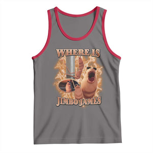 Marcus The Worm Meme Tank Top Where Is Jimbo James TS14 Deep Heather Red Print Your Wear