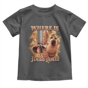 Marcus The Worm Meme Toddler T Shirt Where Is Jimbo James TS14 Dark Heather Print Your Wear