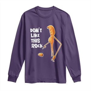Marcus The Worm Meme Long Sleeve Shirt Do Not Like This Rock TS14 Purple Print Your Wear