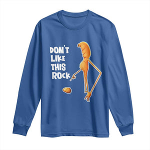 Marcus The Worm Meme Long Sleeve Shirt Do Not Like This Rock TS14 Royal Blue Print Your Wear