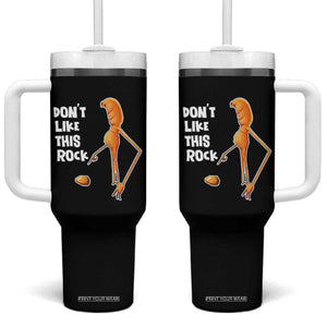 Marcus The Worm Meme Tumbler With Handle Do Not Like This Rock TS14 One Size: 40 oz Black Print Your Wear