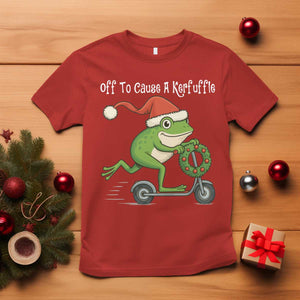 Off To Cause A Kerfuffle T Shirt Funny Frog Christmas TS14 Red Print Your Wear