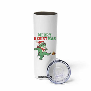 Merry Resistmas Frog Christmas Skinny Tumbler TS14 Print Your Wear