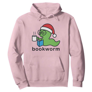 Bookworm Christmas Hoodie Reading Book Lover TS14 Light Pink Print Your Wear