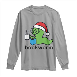 Bookworm Christmas Long Sleeve Shirt Reading Book Lover TS14 Sport Gray Print Your Wear