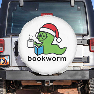 Bookworm Christmas Spare Tire Cover Reading Book Lover TS14 No hole White Print Your Wear