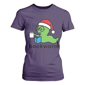 Bookworm Christmas T Shirt For Women Reading Book Lover TS14 Purple Print Your Wear