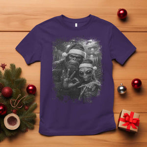67 Six Seven Bigfoot Christmas T Shirt Sasquatch Ailen Selfie UFO Meme TS14 Purple Print Your Wear