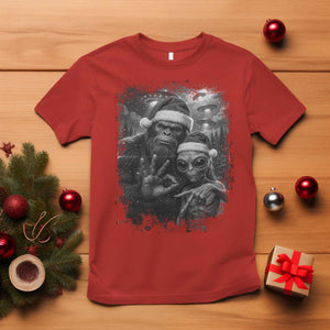 67 Six Seven Bigfoot Christmas T Shirt Sasquatch Ailen Selfie UFO Meme TS14 Red Print Your Wear