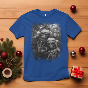 67 Six Seven Bigfoot Christmas T Shirt Sasquatch Ailen Selfie UFO Meme TS14 Royal Blue Print Your Wear