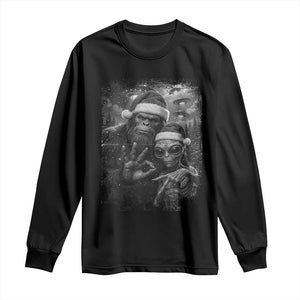 67 Six Seven Bigfoot Christmas Long Sleeve Shirt Sasquatch Ailen Selfie UFO Meme TS14 Black Print Your Wear