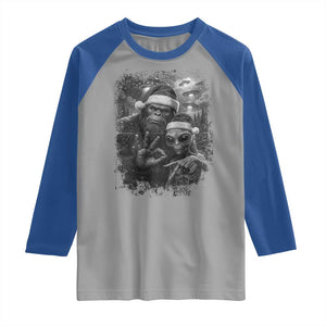67 Six Seven Bigfoot Christmas Raglan Shirt Sasquatch Ailen Selfie UFO Meme TS14 Sport Gray Royal Print Your Wear