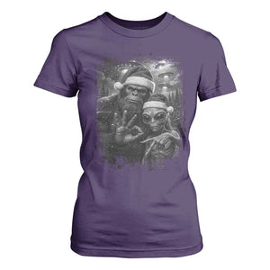 67 Six Seven Bigfoot Christmas T Shirt For Women Sasquatch Ailen Selfie UFO Meme TS14 Purple Print Your Wear