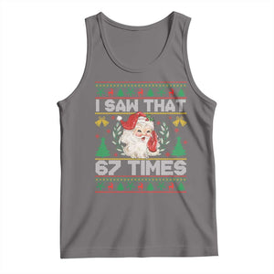 Funny Santa Christmas Tank Top I Saw That 67 Times - Print Your Wear