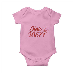 67 Six Seven Meme Baby Onesie New Year 2026 TS14 Light Pink Print Your Wear