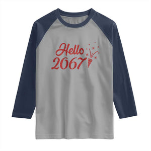 67 Six Seven Meme Raglan Shirt New Year 2026 TS14 Sport Gray Navy Print Your Wear