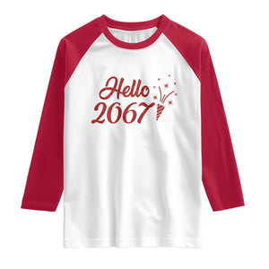 67 Six Seven Meme Raglan Shirt New Year 2026 TS14 White Red Print Your Wear