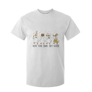 Silly Goose New Years 2026 T Shirt For Kid Cute Goose Party Holiday TS14 White Print Your Wear