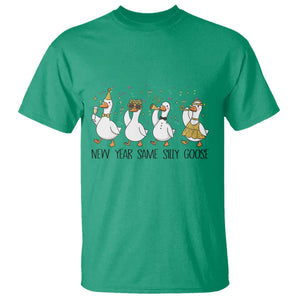 Silly Goose New Years 2026 T Shirt Cute Goose Party Holiday TS14 Irish Green Print Your Wear