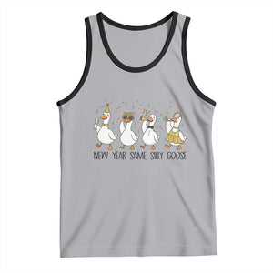 Silly Goose New Years 2026 Tank Top Cute Goose Party Holiday TS14 Athletic Heather Black Print Your Wear