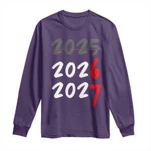 67 Six Seven Meme Long Sleeve Shirt New Year 2026 Gen Alpha Slang TS14 Purple Print Your Wear
