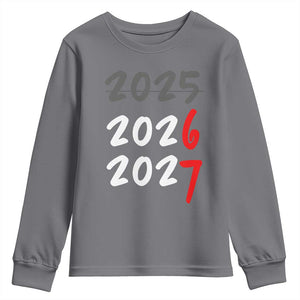 67 Six Seven Meme Youth Sweatshirt New Year 2026 Gen Alpha Slang TS14 Charcoal Print Your Wear