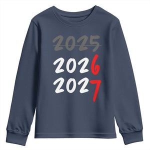 67 Six Seven Meme Youth Sweatshirt New Year 2026 Gen Alpha Slang TS14 Navy Print Your Wear