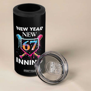 Funny Six Seven Meme 4 in 1 Can Cooler Tumbler 67 Number Sports American Football Ice Cream Drip TS14 Print Your Wear