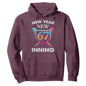 Funny Six Seven Meme Hoodie 67 Number Sports American Football Ice Cream Drip TS14 Maroon Print Your Wear