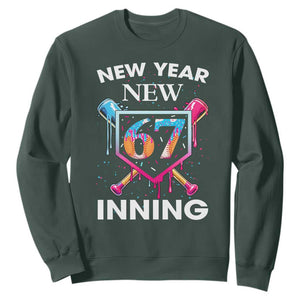 Funny Six Seven Meme Sweatshirt 67 Number Sports American Football Ice Cream Drip TS14 Dark Forest Green Print Your Wear
