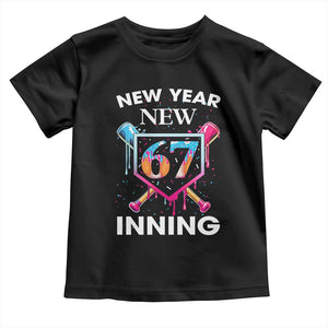 Funny Six Seven Meme Toddler T Shirt 67 Number Sports American Football Ice Cream Drip TS14 Black Print Your Wear
