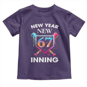 Funny Six Seven Meme Toddler T Shirt 67 Number Sports American Football Ice Cream Drip TS14 Purple Print Your Wear