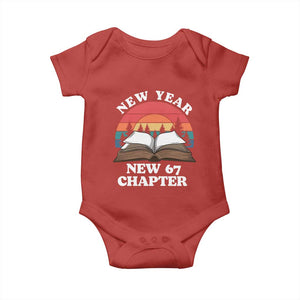 Funny Six Seven Meme Baby Onesie New Year New 67 Chapter TS14 Red Print Your Wear