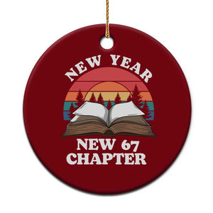 Funny Six Seven Meme Ceramic Ornament New Year New 67 Chapter TS14 1pc Red Print Your Wear