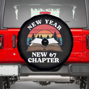 Funny Six Seven Meme Spare Tire Cover New Year New 67 Chapter TS14 Black Print Your Wear
