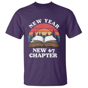 Funny Six Seven Meme T Shirt New Year New 67 Chapter TS14 Purple Print Your Wear