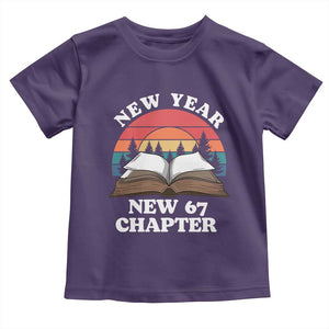 Funny Six Seven Meme Toddler T Shirt New Year New 67 Chapter TS14 Purple Print Your Wear